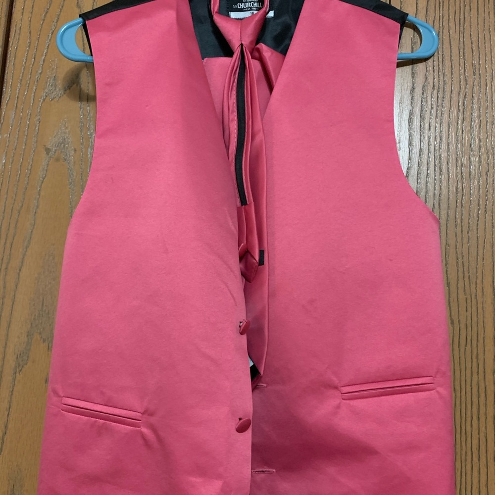 Boys vest, tie, handkerchief set